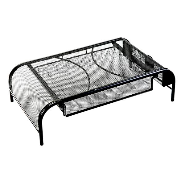 Black Metal Computer Stand
