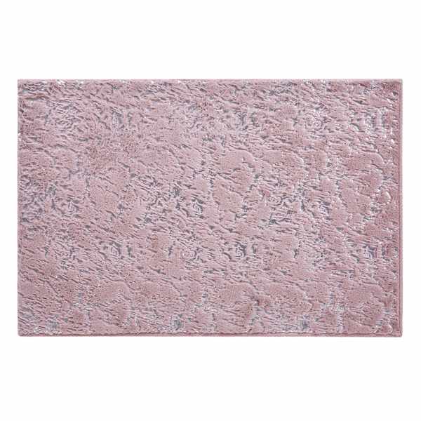 Laila Ali Blush Foiled Faux Fur Accent Rug, 2x3