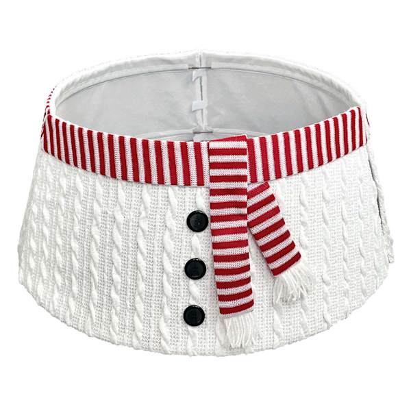 Knit Snowman Tree Collar, 26"