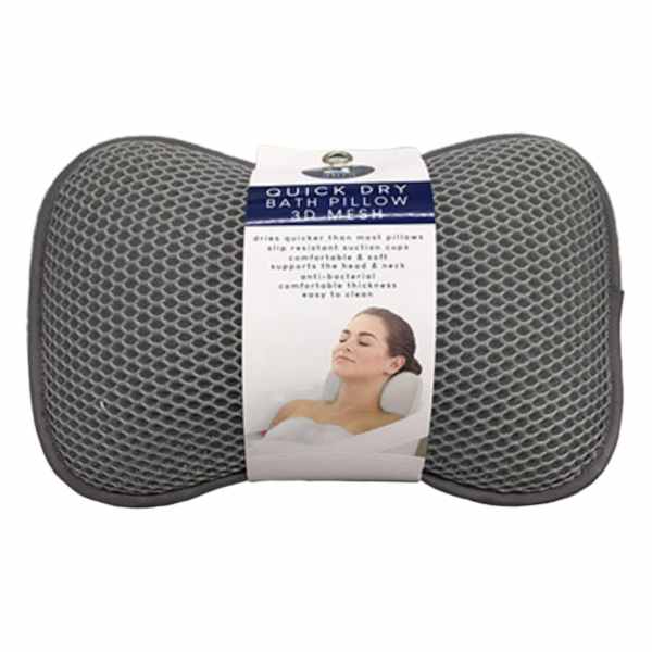 Grey 3D Mesh Spa Pillow, 8x11