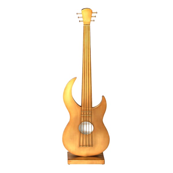 Gold Metal Guitar, 38"