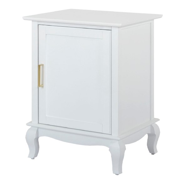 Grace Mitchell Scarlett 1-Door Cabinet, White