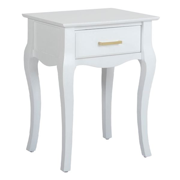 Grace Mitchell Scarlett End Table, White