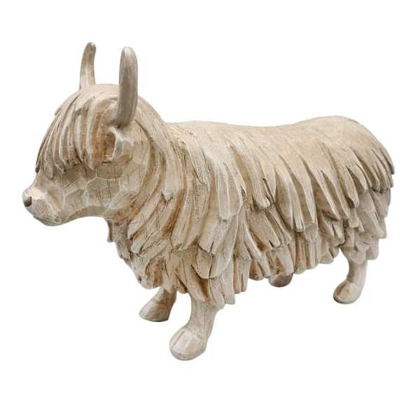 Ty Pennington Brown Highland Cow Figurine, 11"