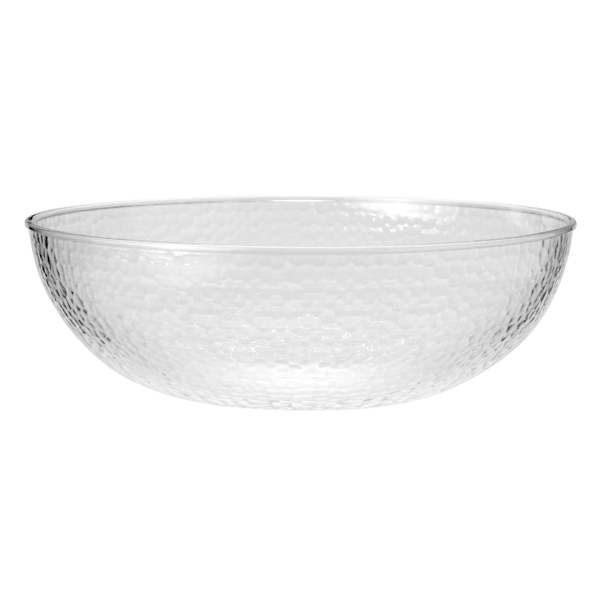 10-Quart Hammered Plastic Serving Bowl, 15"