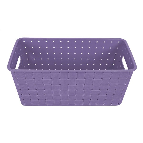 Tiny Dreamers Strap Design Weave Basket, Orchid Petal
