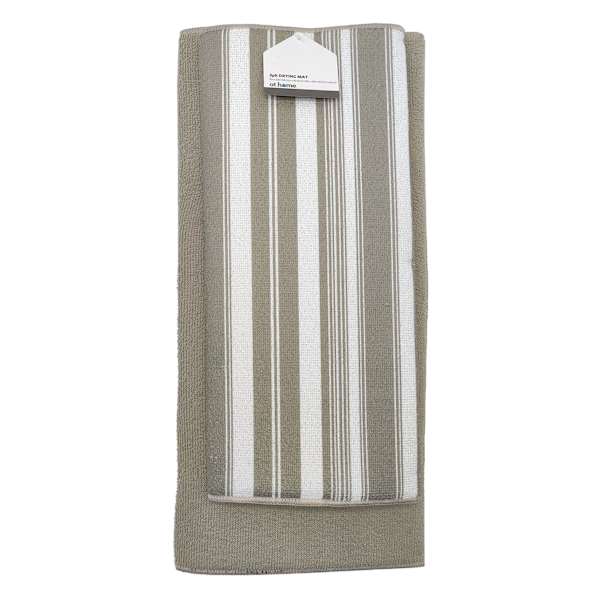 Set of 2 Taupe Dish Mats