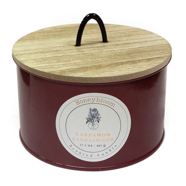Honeybloom Cardamom Sandalwood Scented Jar Candle, 17.1oz