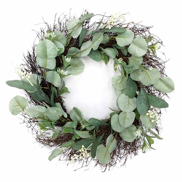 Eucalyptus Spiral Vine Wreath, 20"