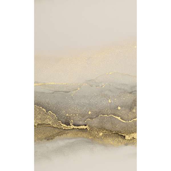Abstract Foiled Neutral Canvas Wall Art, 36x60