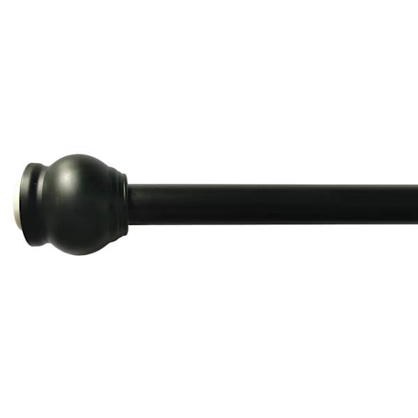 Black Round Shower Rod, 72"