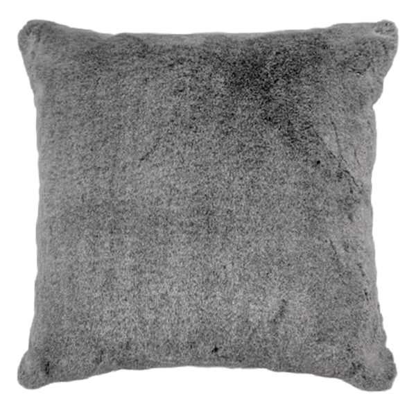 Grey Luxury Throw Pillow, 18"