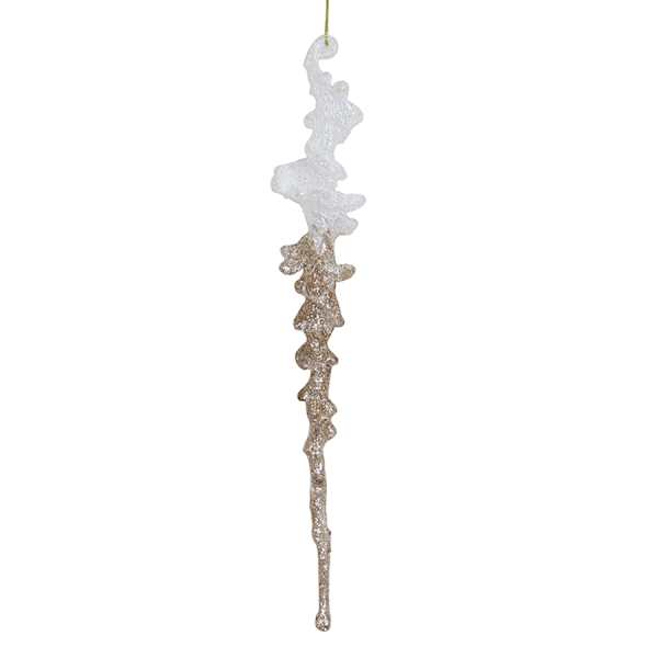 Glittered Icicle Ornament, 10"