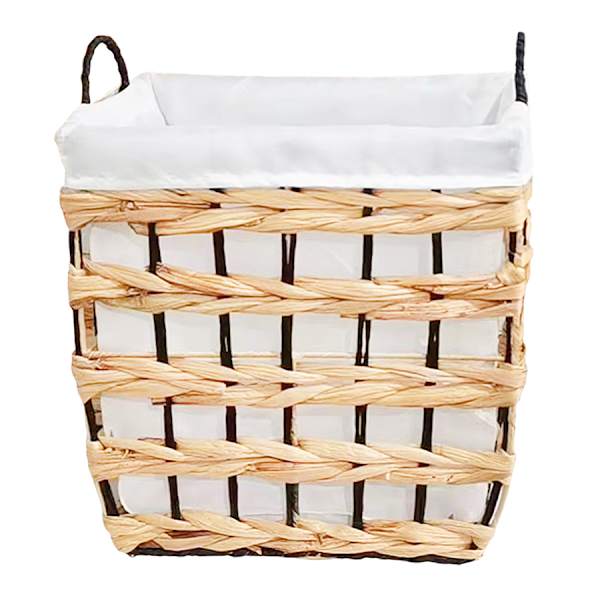 Water Hyacinth Wicker Laundry Hamper, Medium