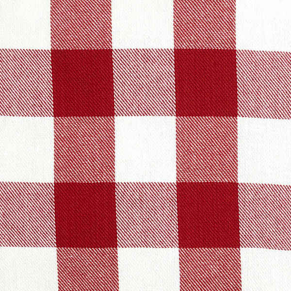 Red White Buffalo Plaid Throw Pillow 18