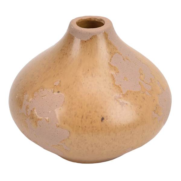 Reactive Glaze Ceramic Vase, 4.5"