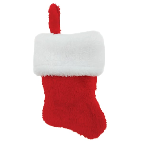 Mini Red Basic Plush Stocking, 7"