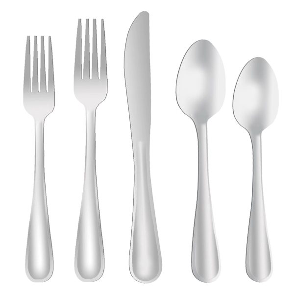 20-Piece Bayley Flatware Set, Silver