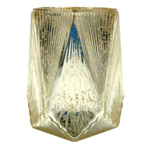 Tracey Boyd Mercury Glass Candle Holder, 5.3"