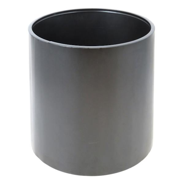 Black Metal Round Outdoor Planter, Large