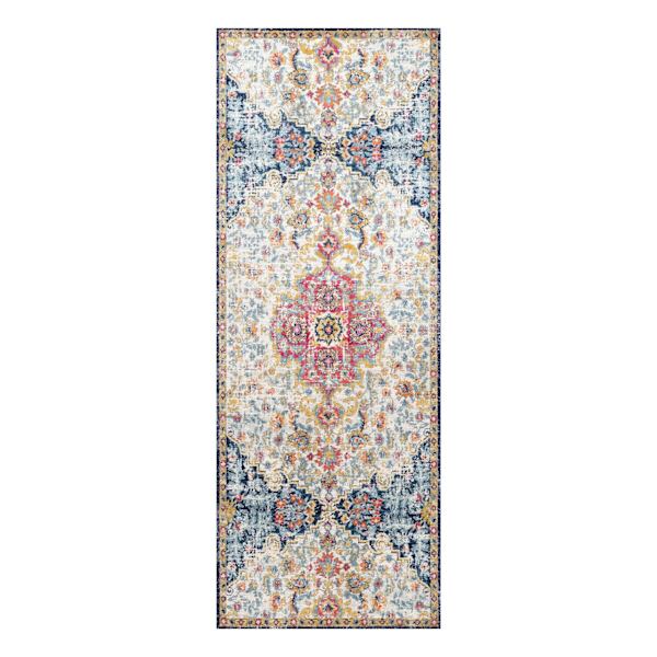 Cameron Red & Blue Runner Rug, 22x59