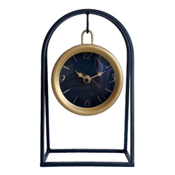Providence Black & Gold Swinging Table Clock
