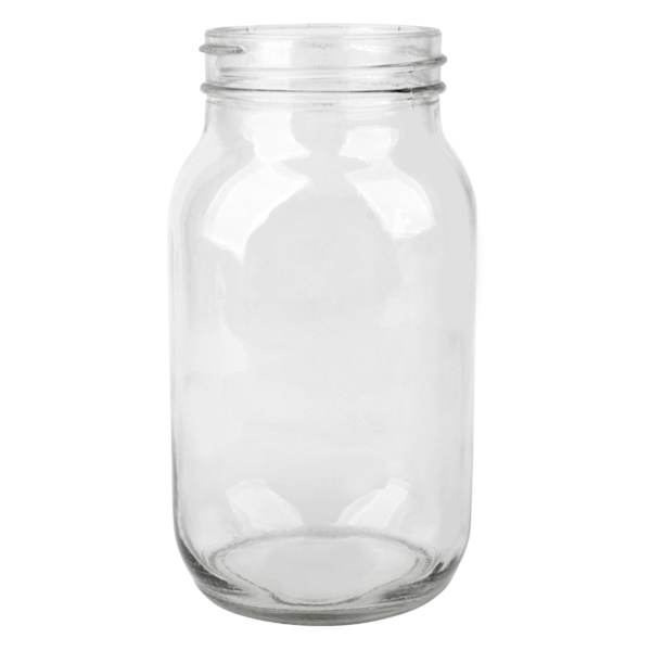 Glass Mason Jar, 7"