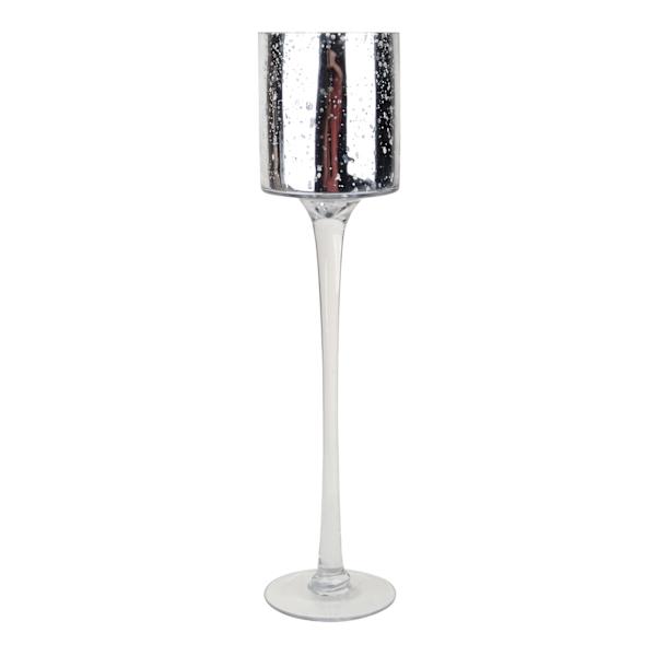 Mercury Glass Votive Holder, 15.7"
