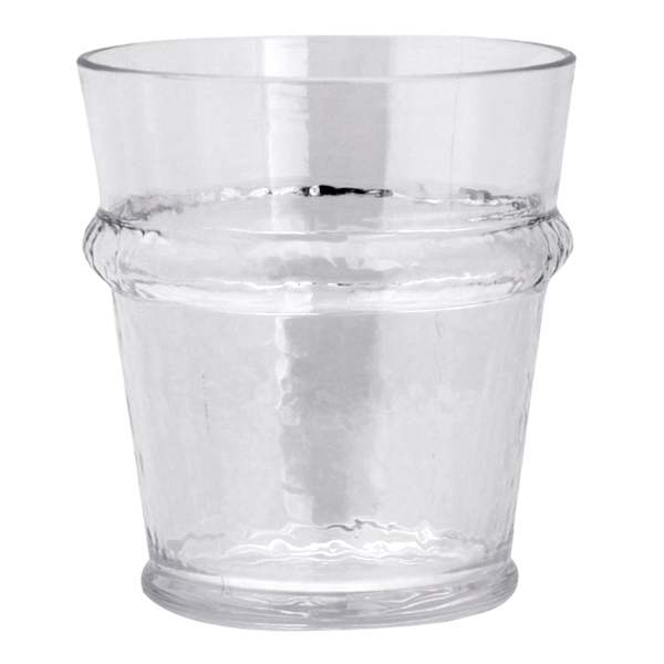 Clear Acrylic Ring Double Old Fashioned Glass