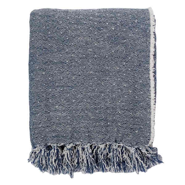 Ty Pennington Blue Reversible Woven Throw Blanket, 50x60