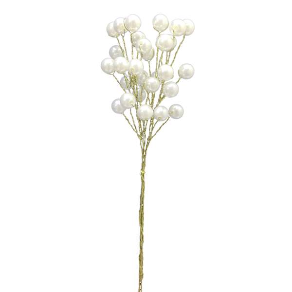 Gold Pearl Floral Pick, 9"