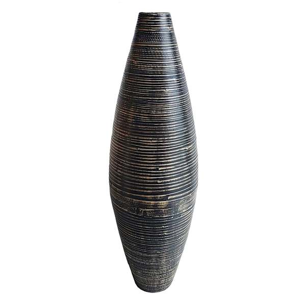 Blue Bamboo Vase, 36"