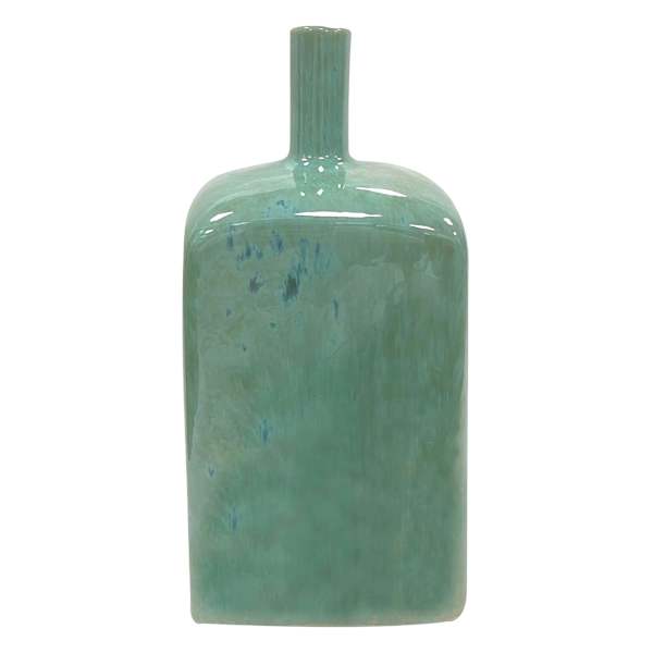 Tracey Boyd Eden Green Reactive Glaze Ceramic Vase, 9.5"