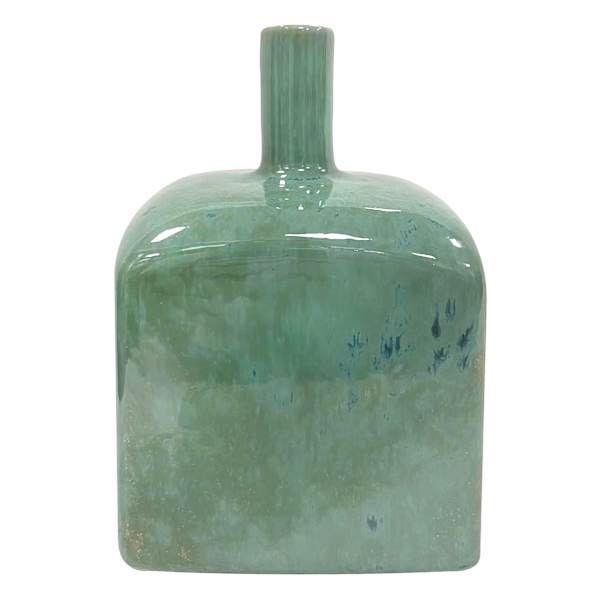 Tracey Boyd Eden Green Reactive Vase, 6"