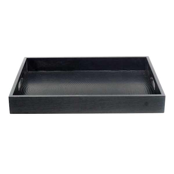 Laila Ali Dark Wood Tray, 12x16