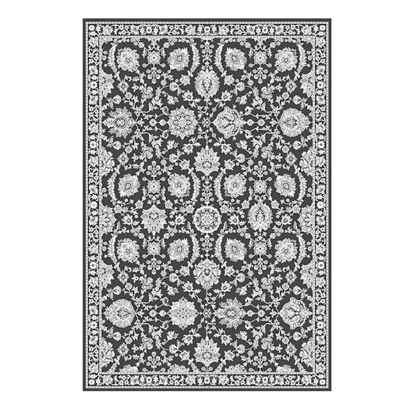 (B845) Providence Tiffany Grey Floral Accent Rug, 3x5