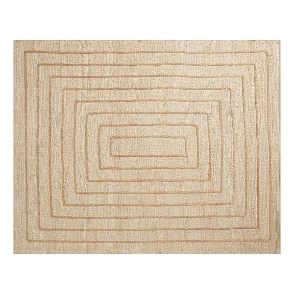 (B852) Tracey Boyd Arlo Natural Jute Area Rug, 8x10