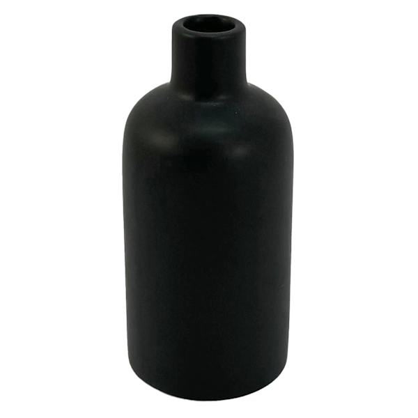 Providence Black Ceramic Vase, Small