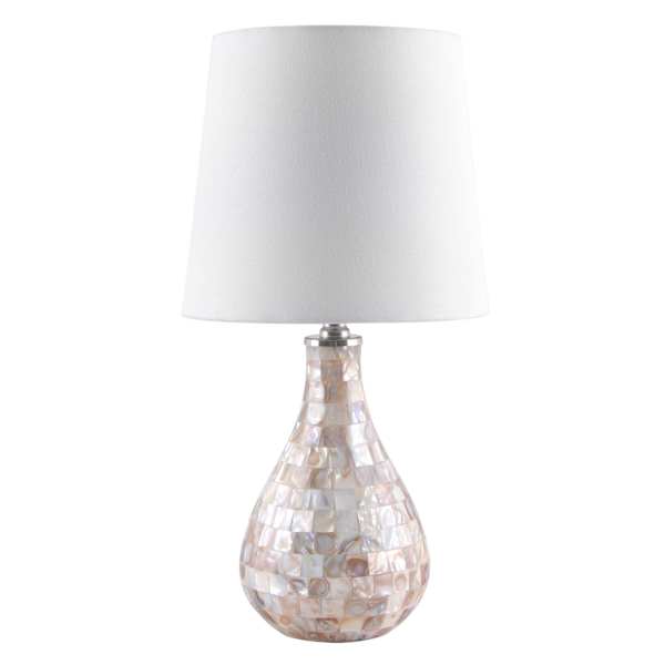 Capiz Small Table Lamp with Shade, 19.5"