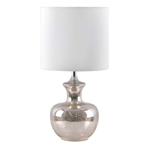 Providence Mercury Glass Accent Lamp with Shade, 20"