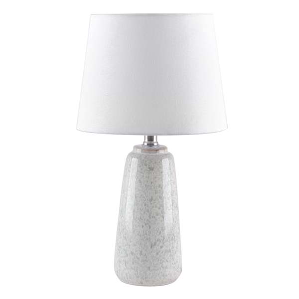 Ty Pennington Dark Grey Ceramic Table Lamp with Shade, 18"