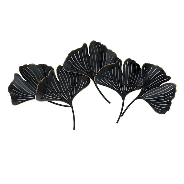 Found & Fable Black Gingko Wall Decor, 33x18