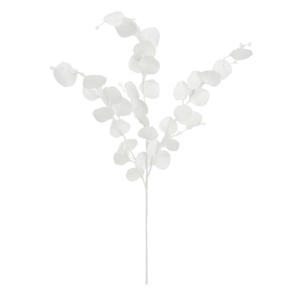 White Metallic Eucalyptus Spray, 31"