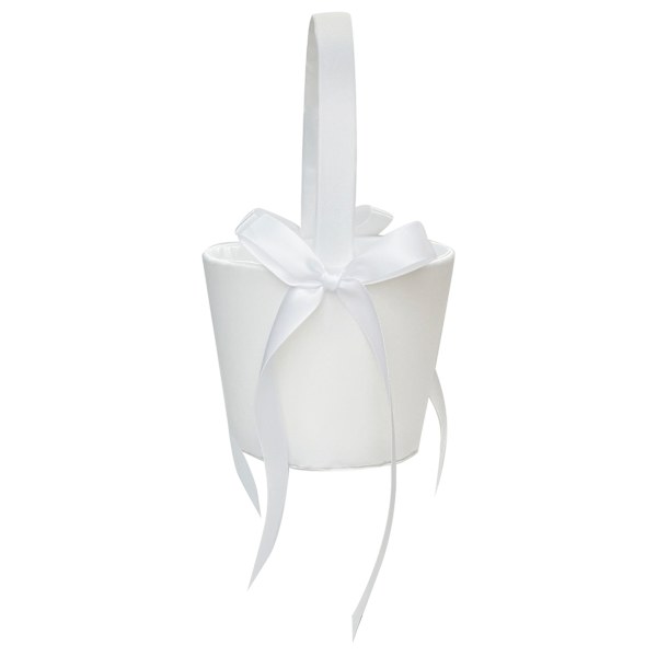 Satin Flower Girl Basket, 5x9