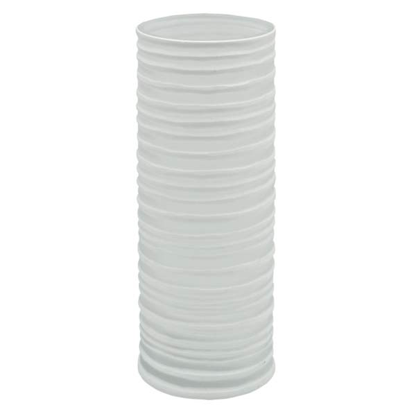 Ty Pennington White Glass Vase, 12"