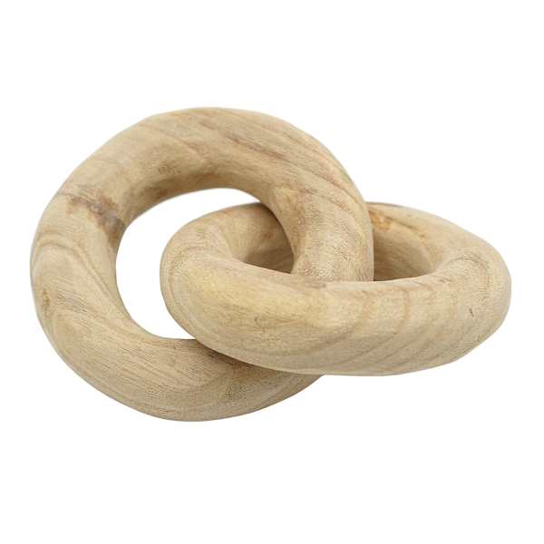 Crosby St. Natural Wood Link Table Decor, 5.5"