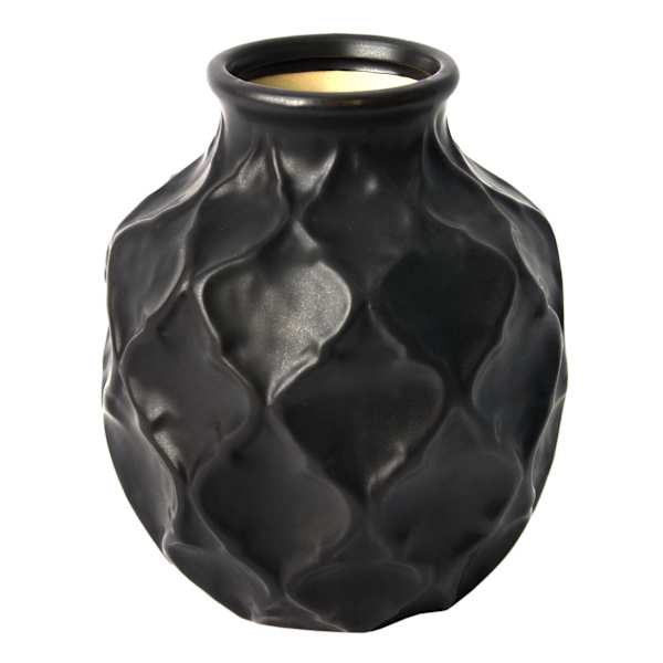 Providence Helen Black Quatrefoil Vase, 6"