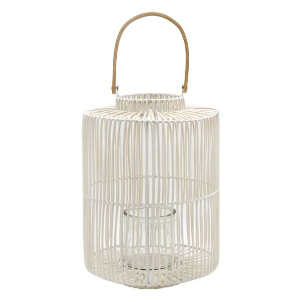 Found & Fable Ivory Lantern, 14"