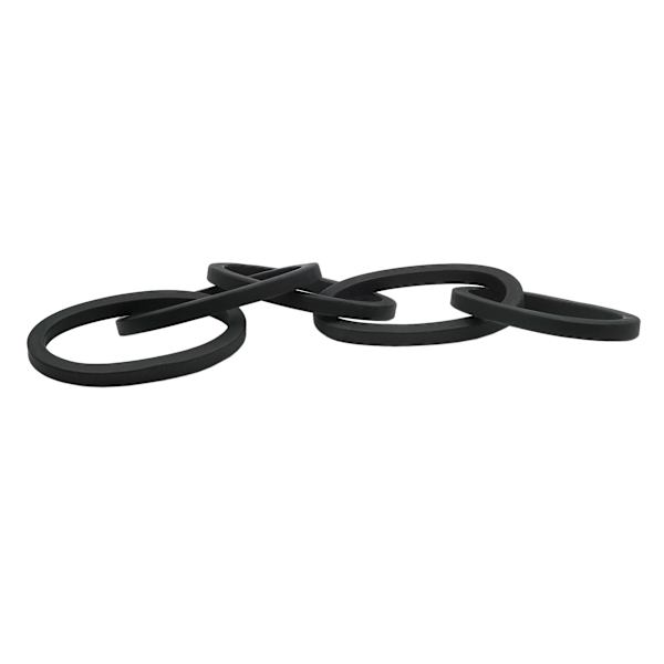 Found & Fable Black Metal Rings Figurine, 35"