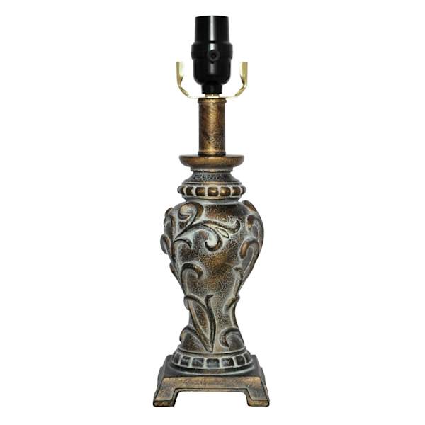 Silver Metal Accent Lamp, 14"